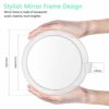 ISFORU 15x Magnifying Mirror with 3 Suction Cups - Use for Makeup Application, Tweezing, Blackhead/Blemish Removal - Travel Magnification Mirror