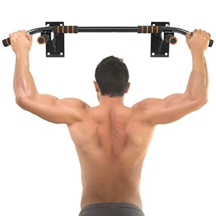 Pull Up Bar Wall Mounted, Heavy Duty Chin Up Bar for Doorway Multifunction Upper Body Workout Bar with 6 Foam Padded Hand Grips, for Exercise Bar