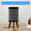 Wooden Speaker Desk Stand for Sonos One, One SL, Play 1 Speaker Stand Desktop Table Stand Holder with Anti-Slip Pad for Sonos Speakers, Black