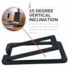 Audioengine DS1M Metal Speaker Stands Pair - Tilted Steel Desktop Speaker Stands for Small Speakers, PC Speakers, Gaming Speakers, and Studio Spe