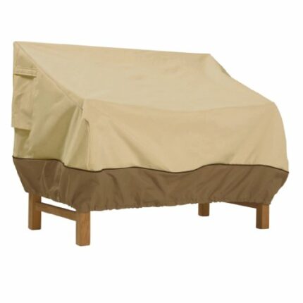 Classic Accessories Veranda Garden Bench Cover, Pebble/Bark/Earth (190 cm , Large)