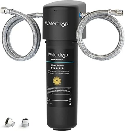 Waterdrop 10UA Under Sink Water Filter, 30,000 Liters High Capacity Water Filter System, NSF/ANSI 42 Certified,Reduce PFAS, PFOA/PFOS, Reduce Lea