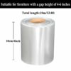 Sopicoz 32.8 Feet Under Couch Sofa Toy Blocker for Pets, 4 inch Cuttable Blocker Gap Bumper for Under Couch Bed