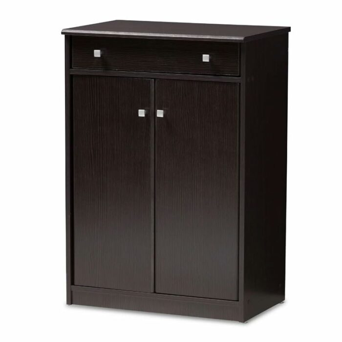 JYDQM Household Goods Multi-layer Shoe Cabinet Finished Wooden 2-door Shoe Cabinet with Drawer Shoe Storage Cabinet