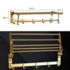 HIGOH Towel Racks, Bathroom Towel Rack Wall Mounted Towel Holder,Thickeneden Bath Towel Rack,Space Aluminum Towel Holder,Bathroom Hanger Towel Ra