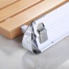CHEWO Bath Stools,Wall-Mounted Drop-Leaf Stool Shower Bath Stool Folding Seat-Bathroom Non-Slip Bath Bench Wall Chair,Chrome Base