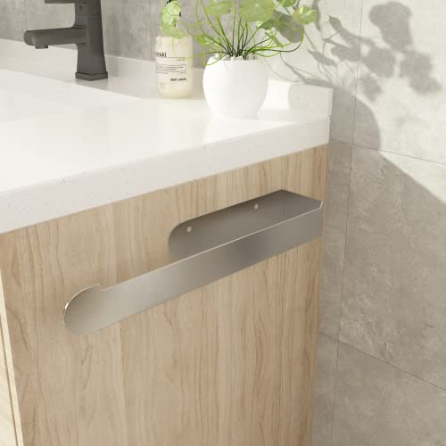 MOOWOOW Towel Holder, Self-adhesive Screws Dual Purpose, Waterproof Stainless Steel 37cm/14.5inch Bathroom Towel Rack Wall Mounted Towel Rails fo
