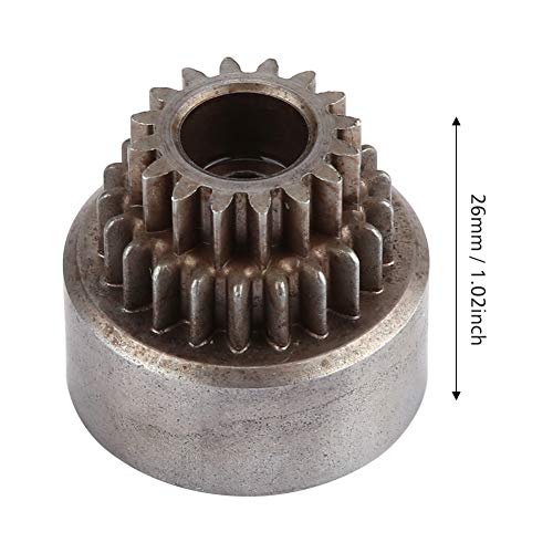 ALREMO HUANGXING - Double Gear RC Clutch Bell, Durable Metal Clutch Bell, CNC Machined Hard for HSP 94 22 Replacing Old Part