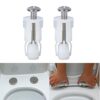 2PCS Plastic Toilet Seat Hinges Top Fixings Toilet Seat Screw Fixtures Toilet Seat Fittings Top Fix WC Hinge Blind Hole Fittings Universal Toilet