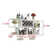 SUCHETA Wooden Wine Racks Wine Cabinet, Wall-Mounted Simple And Modern Dining Room Rack, Decorative Wine Rack, Living Room Home Solid Wood Creati