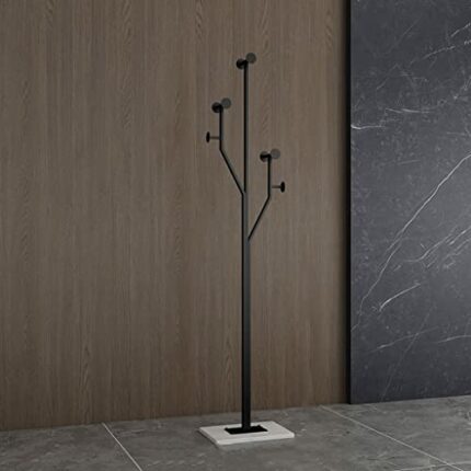 N/A Bedroom Clothes Golden Standing Coat Rack Floor Laundry Metal Hanger Coat Rack Shoe Wardrobe Furniture (Color : D, Size : Light Grey)
