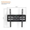 VonHaus Tilt and Swivel TV Wall Bracket for 23-56" Screens, Wall Mount w/Spirit Level, 45kg Capacity, Max VESA: 400x400mm, for Curved and Flat Sc