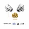Shower Head Shut-Off Valve Solid Brass with with Handle Lever G1/2 Water Flow Control Valve and Brass Handle for Shower Head Hand Shower Chrome