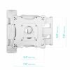 ONKRON TV Wall Mount for 17" to 43-inch LCD LED Flat Screens Bracket up to 35 kg Full Motion Arm VESA up to 200 x 200 mm NP28 White