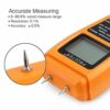 Proster Moisture Meters for Logs Damp Meter with Battery LCD Display Wood Moisture Tester Wood Moisture Meter for Firewood Paper Cardboard (Range