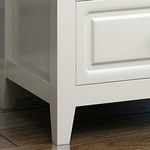 JYDQM Locker Cabinet Solid Wood Bedside Table, American Country Style Furniture Simple Bedside Table