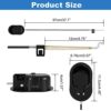 Spring.Rd 2 Pack Set Recliner Replacement Parts, Durable Recliner Release Pull Handle with Recliner Pull Cable Repair Replacement Part Compatible