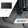 Vogel's TVM 1225 full-motion TV wall bracket for 19-43 inch TVs, Max. 33 lbs (15 kg), Swivels up to 120º, Full-motion TV wall mount, Max. VESA 20