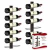 AGJIDSO Wine Rack Wall Mounted, 12 Bottles Vertical Wine Bottle Rack Wall Mounted,Solid Wood Wine Racks for Wall,Wall Hanging Wine Racks for Wine