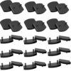 36pcs Bed Slat Holders Kits Bundles 12pcs Bed Slat Centre Caps Holders, 24pcs Side Slat Bracket (63mmx9mm Inside)for replacement Plastic Bed Slat