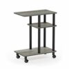 Furinno Side Tables, Wood, Espresso/Black, one size, 29.5 (D) x 50 (W) x 62.7 (H) cm