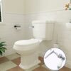 Chonphan Ceramic Toilet Handle Replacement - 1/2” Thread, Traditional Victorian Toilet Cistern Lever Flush Handle for Toilet Tank with 4 Pieces H