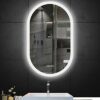 SkiPdr Wall Mounted Vanity Mirror with Lights, Dimmer And Defogger Crystal Clear & Shatterproof LED Bathroom Mirror, Used for Bathroom Bedroom Ma