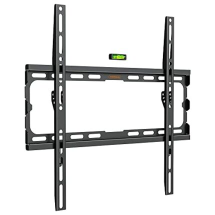 VonHaus TV Wall Bracket for 32-70" Screens, Ultra-Slim TV Bracket with Spirit Level, Flat to Wall Mount, 45kg Capacity, Max VESA: 400x400mm