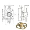 Bar Valve Fixing Kit, 1 Pair Chrome BSP Wall Mounting Bar Valve Fixing Brackets for Bar Shower, Bath Mixer Tap