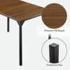 IMUsee 3-Piece Dining Table Set, Modern Table Dinette Set with 2 Benches for Kitchen, Dining Room, Space-Saving Furniture, Sturdy Structure, Easy