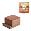Vinyl Record Holder Display Stand - Tabletop Now Playing Album Cover Holder - Now Spinning Record Rack - Single CD Stand LP Display Shelf - Woode