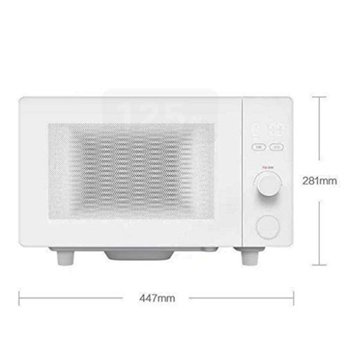 KKYKP Countertop Microwave Oven with Compact Size, Position-Memory Turntable, Sound on/Off Button, Custom Cooking Mode, 20L,700W, White