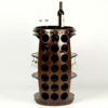 Wooden Wine Rack Barrel, Free Standing With Top, 42 Bottle Holder, Oak Effect Storage With Wine Glass Bottle Storage Shelf, Gift For Wine Lover,