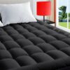 TEXARTIST King Mattress Pad Cover Cooling Mattress Topper 400 TC Cotton Pillow Top Mattress Cover Quilted Fitted Mattress Protector with 8-21 Inc