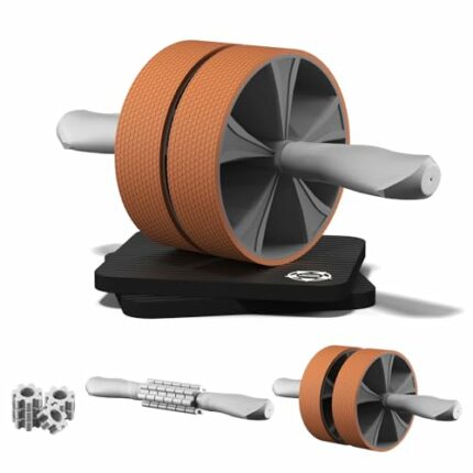 EnterSports Ab Roller Wheel, Ab Workout Equipment Exercise Wheels Set for Abdominal Core Strength Muscle Training, Muscle Roller Stick Reduce Mus