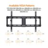 Amazon Basics Tilt TV Wall Mount With Horizontal Post-Installation Levelling For 32 Inch to 86 Inch TVs, Black