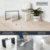 Adult Squatting Toilet Stool. This New 7" Clear PROPPR Squatting Stool is for Those with Low Height Toilets or just Starting to Prop. Perfect for