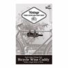 Bar Amigos LEATHER BICYCLE WINE BOTTLE HOLDER Caddy - Carrier Rack Bottle Holder Ideal for Cyclists Taking Wine On A Picnic or Day Trip