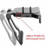 Mount Plus MP-APM-03-01 Top Shelf TV 5-inch Wide Flat Panel Adjustable Clip Mount Holder for Streaming Device, Media Boxes, Speakers and Apple TV