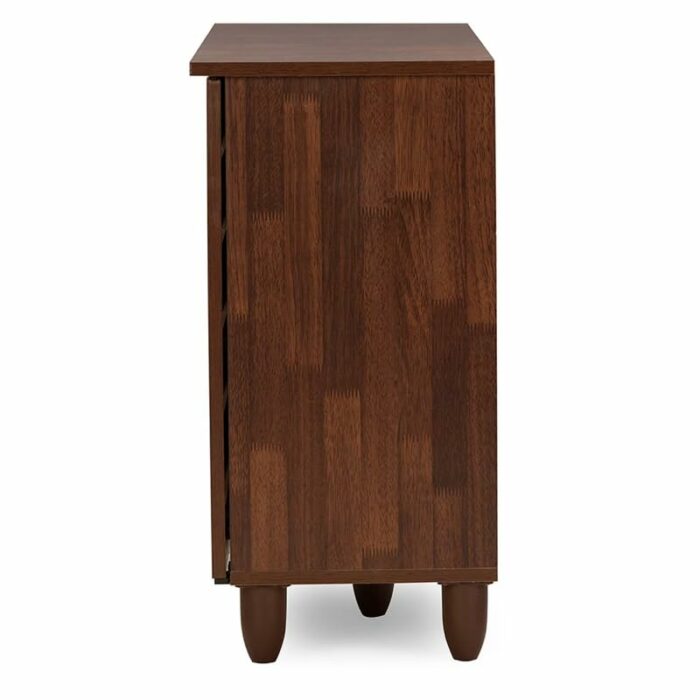 ZCMEB Corridor Furniture Shoe Storage Entry Shoe Cabinet Oak Finished Wooden Door Shoe Cabinet Foyer