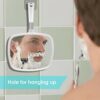 Auxmir Hand Mirror with Handle, Professional Barber Handheld Mirror, Wall Hanging Viewing Comapct Mirror for Makeup, Shaving Salon, Facial Care,