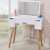 DINGZZ Dressing Table Minimalist Bedroom Storage Cabinet Nordic Makeup Table Net Red Makeup Home Mini Cosmetic Table
