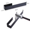 GOODCORNER Hand Towel Holder Black Towel Ring Self Adhesive Towel Rail for Bathroom, Stainless Steel