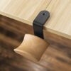 Headphone Hanger Holder Wall Mount,Headset Stand Hook Under Desk Beech Wood Earphones Hanger for Audio,Studio and PC Gaming Headphones(Beech-Z)