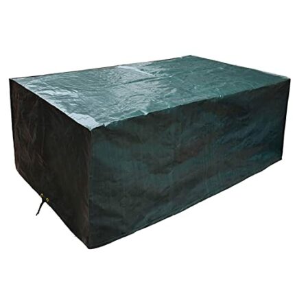 PATIO PLUS Garden Furniture Covers, Rectangular, Furniture set Cover, Outdoor table Cover,Waterproof, Windproof, Anti-UV,180x120x70cm Green