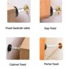 BDHI 4pcs Adjustable Threaded Bed Frame Anti-Shake Tool Bedside Anti Shake Tool Headboard Stoppers Antishake Telescopic Support Stabilizer Reduce