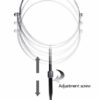 HIMRY Stand Height-Adjustable 10x Magnification, 8 Inch, Mirror 360 ° rotating chrome Vanity Mirror Shaving Mirror Bathroom Mirror, Standard + 10