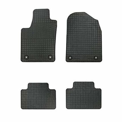 AUTO-STYLE Rubber car mats set compatible with Jeep Grand Cherokee (WK2) 2017- (4-pieces + fixing system)