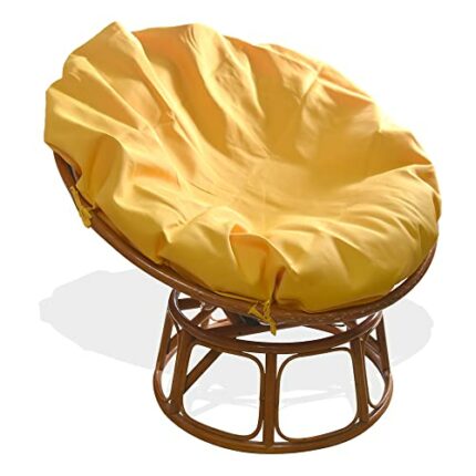 Papasan Cushion Covers Only, Outdoor Cushion Waterproof Slipcover for Papasan Chair Cushion, Easy to Clean Internally Fixed Removable Zippered Pa