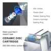 [Waterfall Bath Tap] Hapilife Modern Bathroom Tub Monobloc Bath Filler Mixer Chrome Double Lever